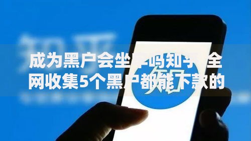 成为黑户会坐牢吗知乎,全网收集5个黑户都能下款的平台