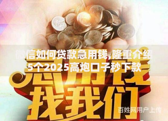 微信如何贷款急用钱,隆重介绍5个2025高炮口子秒下款