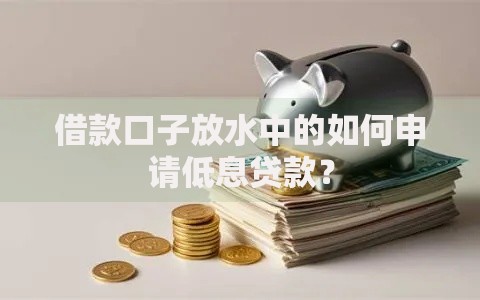 借款口子放水中的如何申请低息贷款? 借款口子放水中的如何申请低息贷款?