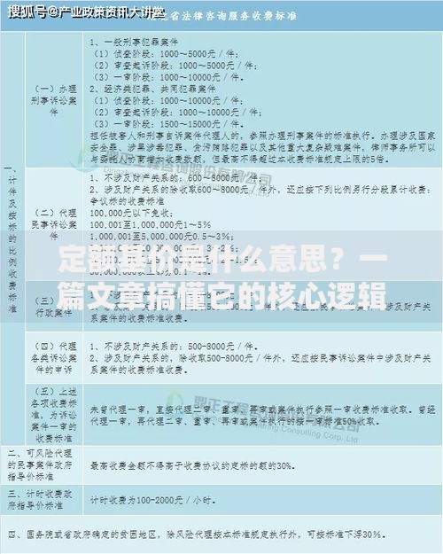 定额基价是什么意思？一篇文章搞懂它的核心逻辑与日常应用