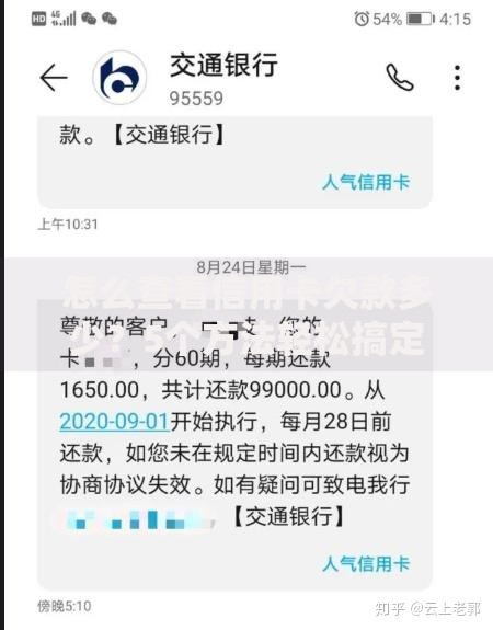怎么查看信用卡欠款多少？5个方法轻松搞定账单明细