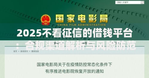 2025不看征信的借钱平台：合规渠道解析与风险防范指南