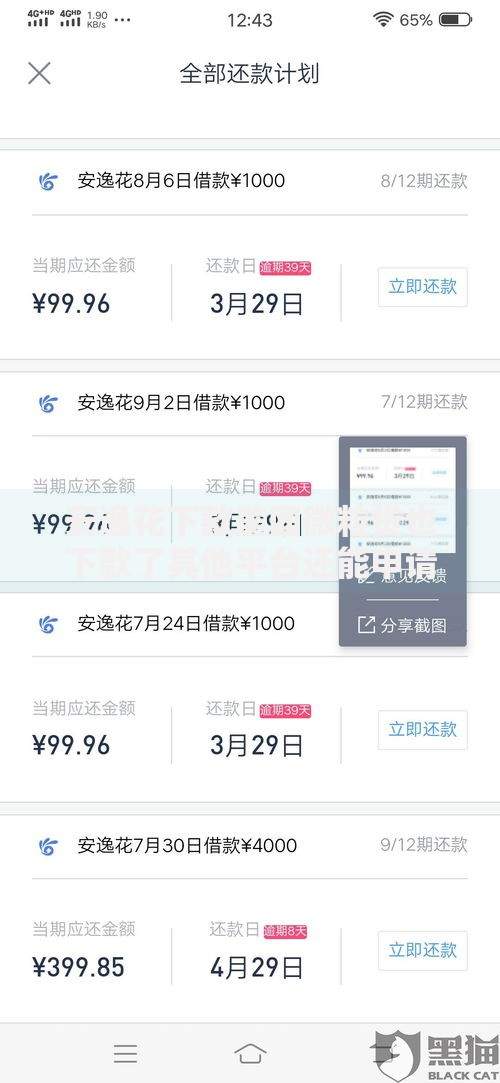 安逸花下款美团微粒贷也下款了其他平台还能申请吗