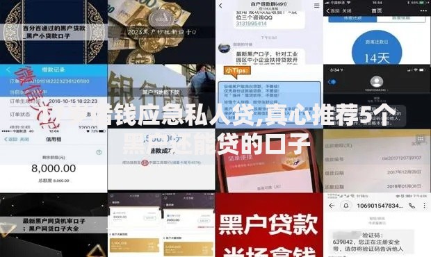 17岁借钱应急私人贷,真心推荐5个黑户还能贷的口子