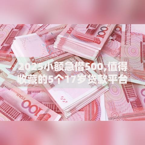 2025小额急借500,值得收藏的5个17岁贷款平台