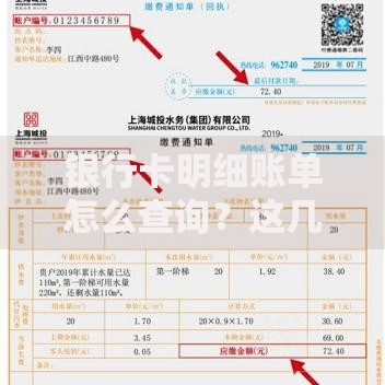 银行卡明细账单怎么查询？这几种方法超实用！