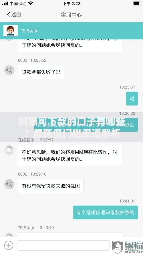 网黑可下款的口子有哪些？最新低门槛渠道解析
