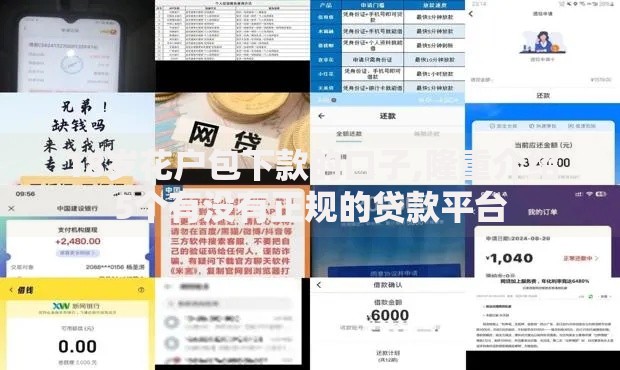 18岁花户包下款的口子,隆重介绍5个有没有正规的贷款平台