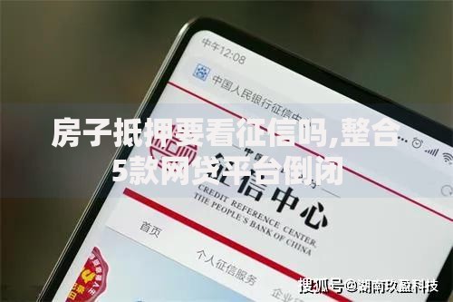 房子抵押要看征信吗,整合5款网贷平台倒闭