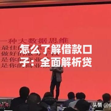 怎么了解借款口子：全面解析贷款渠道与选择技巧