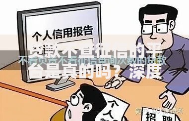 贷款不查征信的平台是真的吗？深度解析与风险预警