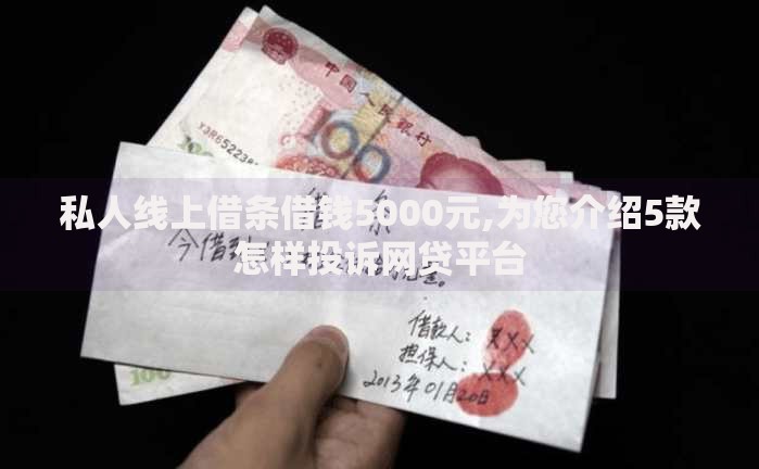 私人线上借条借钱5000元,为您介绍5款怎样投诉网贷平台