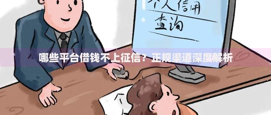哪些平台借钱不上征信？正规渠道深度解析