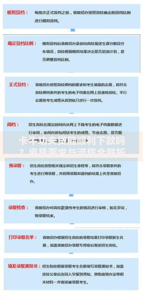 卡牛功夫贷能顺利下款吗?资质要求与流程全解析 卡牛功夫贷能顺利下款吗?资质要求与流程全解析