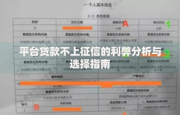 平台贷款不上征信的利弊分析与选择指南 平台贷款不上征信的利弊分析与选择指南