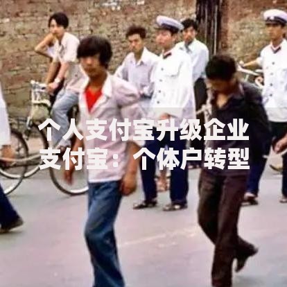 个人支付宝升级企业支付宝：个体户转型必备的支付工具改造指南