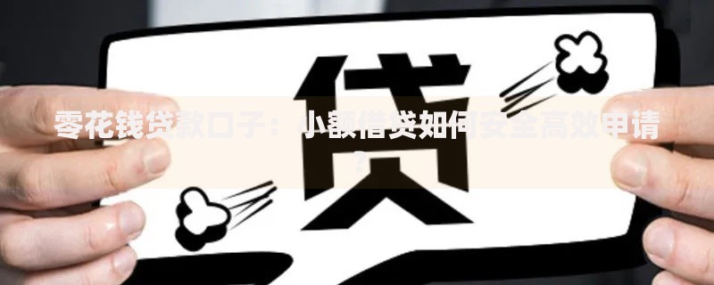 零花钱贷款口子：小额借贷如何安全高效申请？