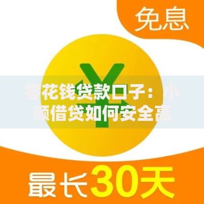 零花钱贷款口子：小额借贷如何安全高效申请？