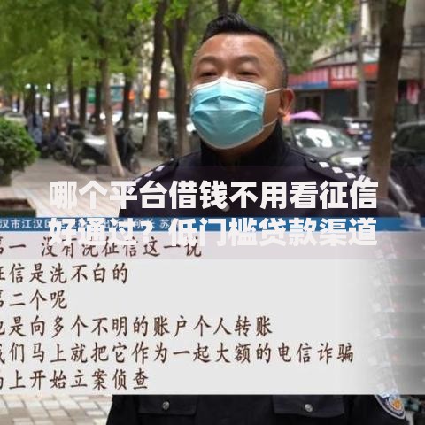 哪个平台借钱不用看征信好通过？低门槛贷款渠道解析