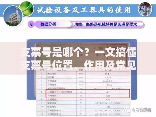 支票号是哪个？一文搞懂支票号位置、作用及常见问题