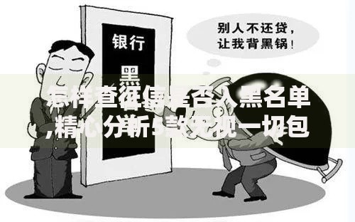 怎样查征信是否入黑名单,精心分析5款无视一切包下款的口子