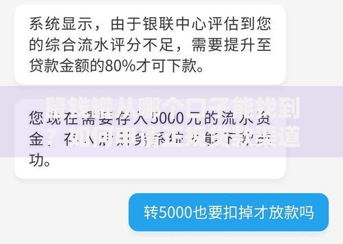 鼠钱罐从哪个口子能找到？如何申请正规贷款渠道