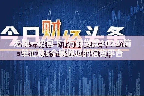 无视一切包下1万的贷款2025,简单汇总5个易通过的信货平台