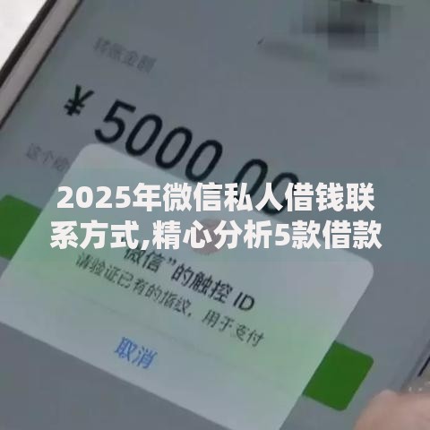 2025年微信私人借钱联系方式,精心分析5款借款平台可以线上借钱