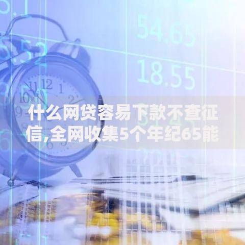什么网贷容易下款不查征信,全网收集5个年纪65能贷款的平台