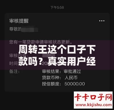 周转王这个口子下款吗？真实用户经验+审核流程深度解析
