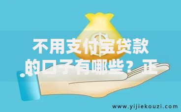 不用支付宝贷款的口子有哪些？正规平台推荐及申请攻略
