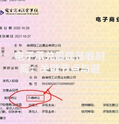 电子承兑最晚签收时间：关键节点与避坑指南