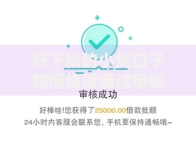 好下款的小贷口子如何快速通过审核？