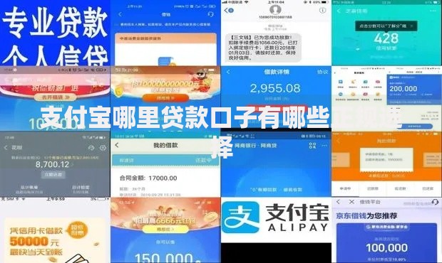 支付宝哪里贷款口子有哪些正规选择