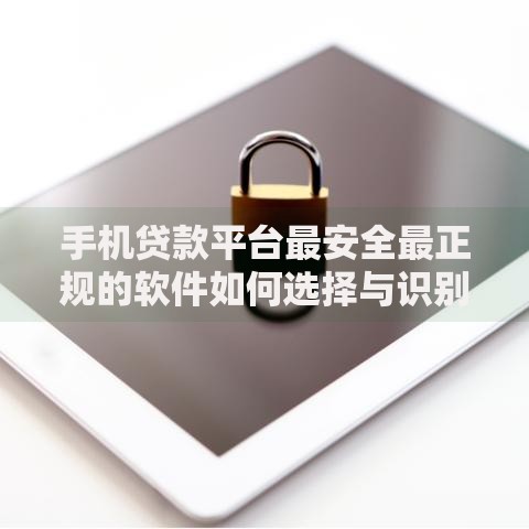 手机贷款平台最安全最正规的软件如何选择与识别