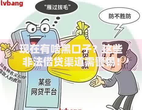 现在有啥黑口子？这些非法借贷渠道需警惕！