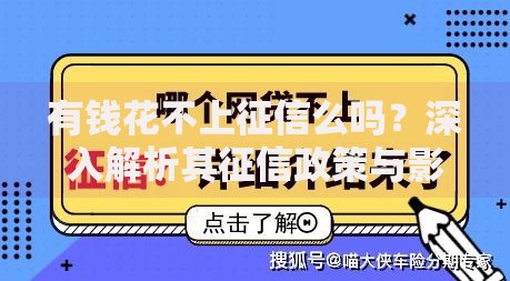 有钱花不上征信么吗？深入解析其征信政策与影响