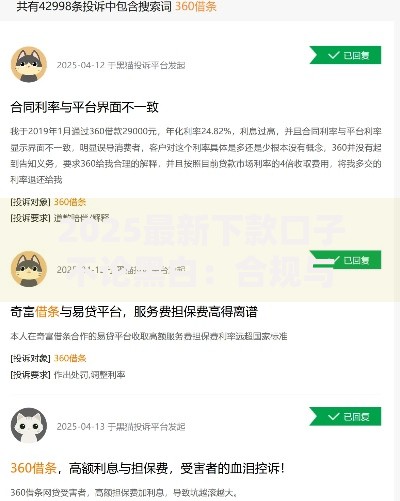 2025最新下款口子不论黑白：合规与风险如何权衡？