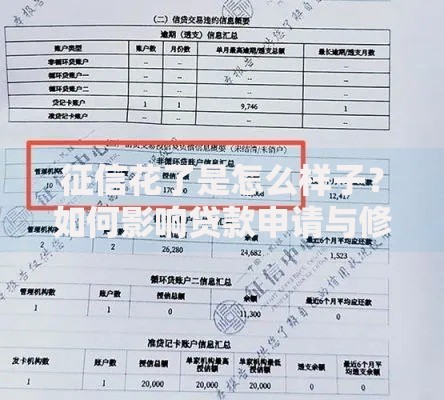 征信花了是怎么样子？如何影响贷款申请与修复