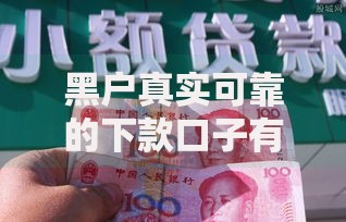 黑户真实可靠的下款口子有哪些？深度解析合法借贷渠道
