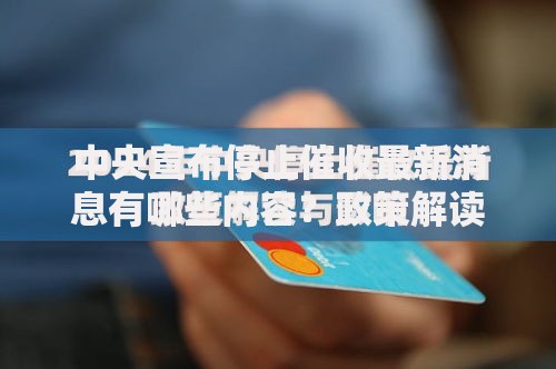 中央宣布停止催收最新消息有哪些内容？政策解读与影响分析