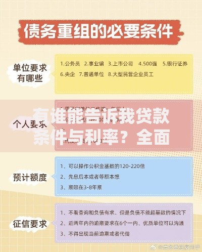 有谁能告诉我贷款条件与利率？全面解析助你快速申请