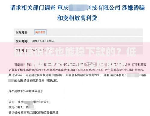 征信很花也能稳下款的？低门槛贷款渠道深度解析