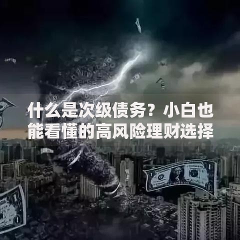 什么是次级债务？小白也能看懂的高风险理财选择