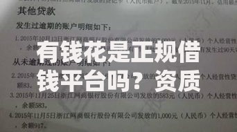 有钱花是正规借钱平台吗？资质、风险与用户真实评测