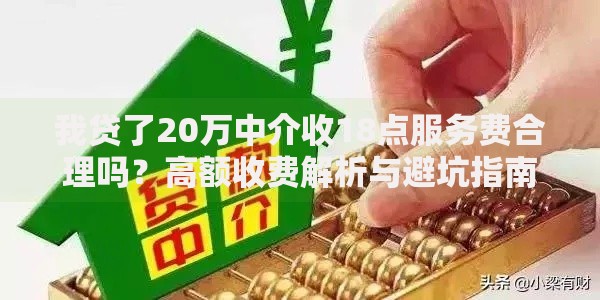 我贷了20万中介收18点服务费合理吗？高额收费解析与避坑指南