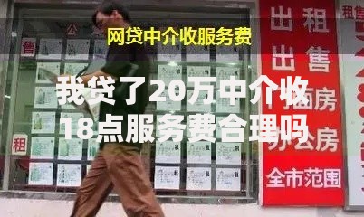 我贷了20万中介收18点服务费合理吗？高额收费解析与避坑指南