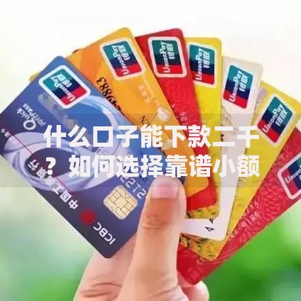 什么口子能下款二千？如何选择靠谱小额借款渠道