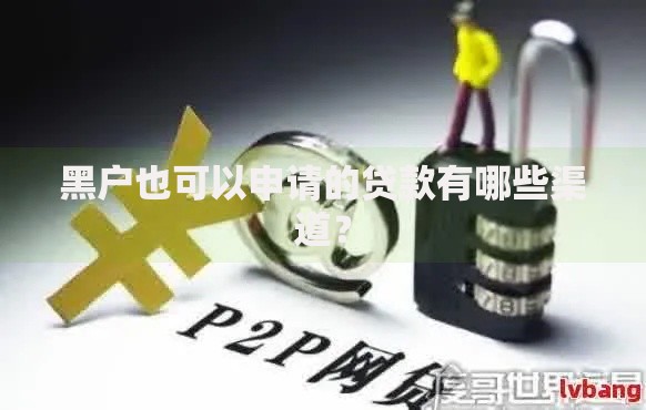 黑户也可以申请的贷款有哪些渠道？