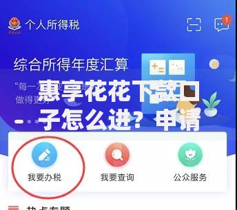 惠享花花下款口子怎么进？申请流程与注意事项解析